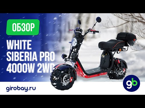 Видео: Электроскутер WHITE SIBERIA PRO 4000w 2WD - полный привод решает.Обзор внедорожного скутера.