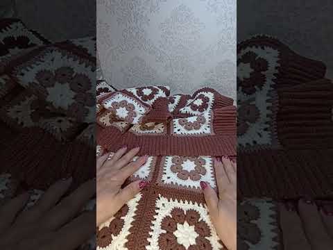 Видео: Меня просили рассказать,рассказываю) КАК РАЗЛОЖИТЬ И ПОТОМ СОЕДИНИТЬ квадраты в кардиган.(2)