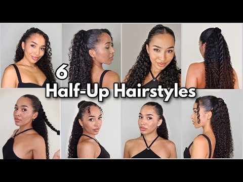 Видео: 6 вариантов причесок с полураспущенными волосами для неудачных дней | #CURLYHAIRSTYLES 2025