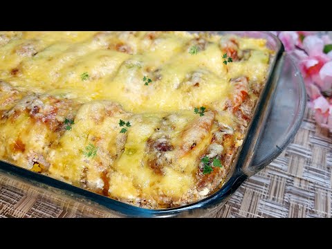 Видео: Вкуснее Голубцов! КАБАЧКИ с Фаршем в Духовке. Быстрый и Вкусный УЖИН из Кабачков