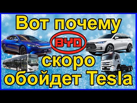 Видео: Электромобили, все новости от BYD за 2021. Обзор электромобиля BYD. Китайский электромобиль BYD