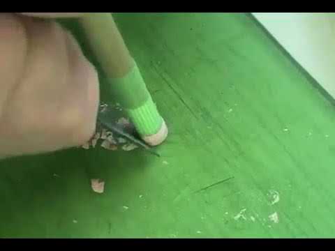 Видео: Как установить многослойную наклейку на кий на примере Kamui ss