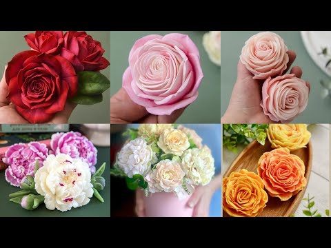 Видео: Новые силиконовые формы для мыльных цветов от Saponeli и My favorite forms / Мыльные букеты