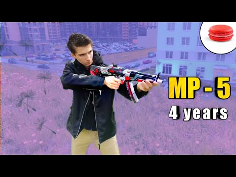 Видео: MP-5 "4 years" из STANDOFF2 в реальной жизни из картона