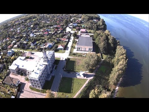 Видео: Чкаловск с высоты птичьего полёта. Музей В.П.Чкалова. Чкаловская лестница, набережная Чкалова.