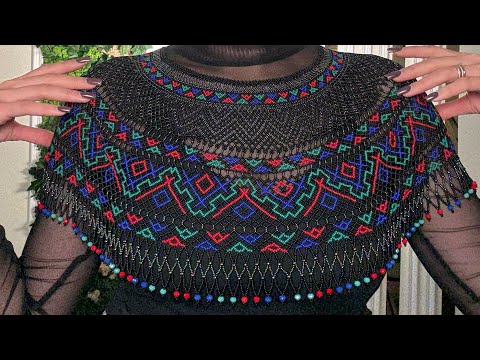 Видео: Бісерна прикраса/кривулька | Наплечний комір з унікальним орнаментом | Ручна робота без аналогів | 