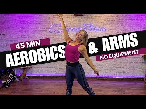 Видео: Кардиоаэробика с 10-минутными тренировками для тонуса рук | Веселая тренировка для сжигания калор...