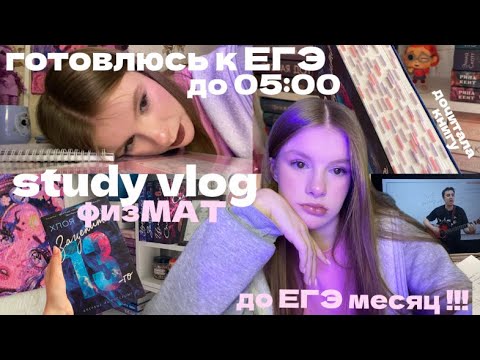 Видео: ГОТОВЛЮСЬ К ЕГЭ ДО 05:00🩷study vlog🩷болтаю обо всем #vlog #studyvlog #физмат
