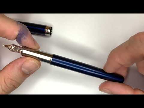 Видео: Перьевая ручка Parker Sonnet Subtle Blue Lacquer