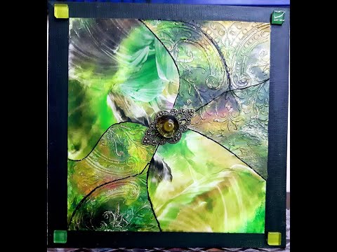 Видео: Рисование утюгом.  Часть 1. Картина в технике энкаустика и микс медиа..