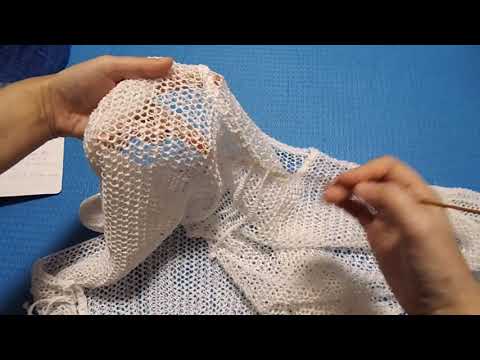 Видео: Джемпер-сетка на лето. МК