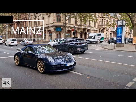 Видео: Майнц, Германия! Пешеходная экскурсия по красивому городу - 4K HDR