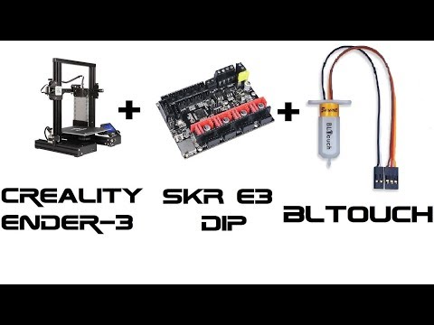 Видео: Настройка Bltouch на Creality Ender-3 с платой SKR E3 DIP