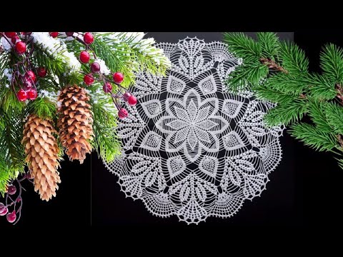 Видео: САЛФЕТКА "МОРОЗНОЕ КРУЖЕВО". ЧАСТЬ 3