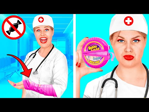 Видео: Как Пронести Еду в Больницу | Смешные Челленджи с Едой от RaPaPa Challenge