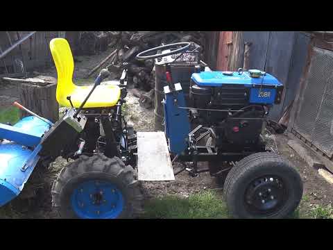 Видео: Мототрактор  Козак Полтавський.Зубр 10 кс. Огляд.