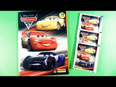 Видео: ТАЧКИ 3 Дисней! Cars 3 2017 Disney Pixar. Альбом для наклеек Panini. Обзор и распаковка