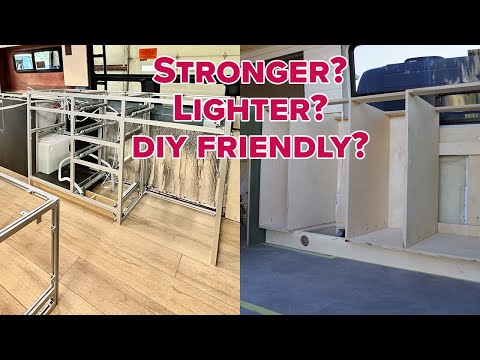 Видео: Мебель для фургона: дерево против 8020 (экструдированного алюминия) | Строитель-профессионал дели...