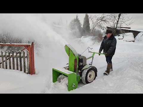 Видео: Самодельный мотоблок и снегоуборщик - детальный разбор устройства