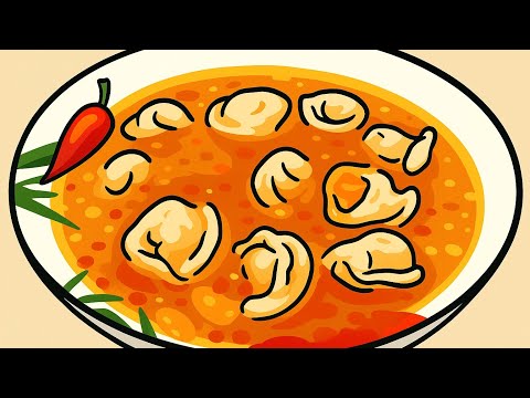 Видео: Нежные пельмени в ароматном овощном бульоне 😋🔥Tender Dumplings in a Flavorful Veggie Broth 😋🔥