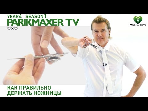 Видео: Как правильно держать ножницы. Вячеслав Дюденко. парикмахер тв parikmaxer.tv