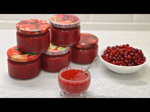Видео: Царица ягод КЛЮКВА. Клюква с сахаром на зиму без варки.