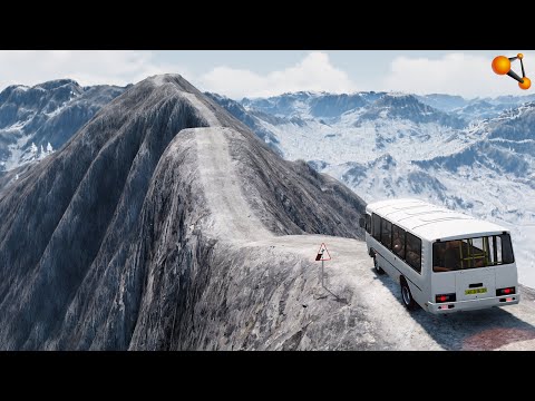 Видео: ДОРОГА СМЕРТИ! ТУРИСТЫ РИСКУЮТ ЖИЗНЬЮ | BeamNG.drive