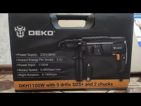 Видео: перфоратор DEKO DKH1100W за 3569руб. и турник 3 в 1  с OZON  за 3500руб.