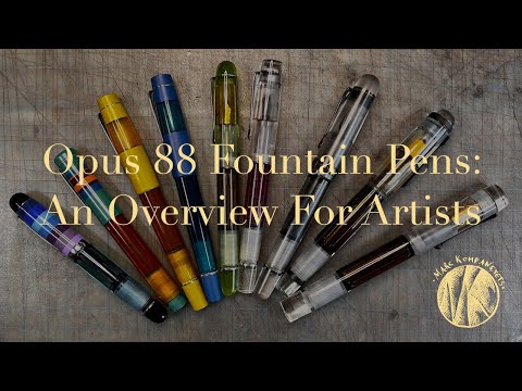 Видео: Перьевые ручки Opus 88: обзор художника