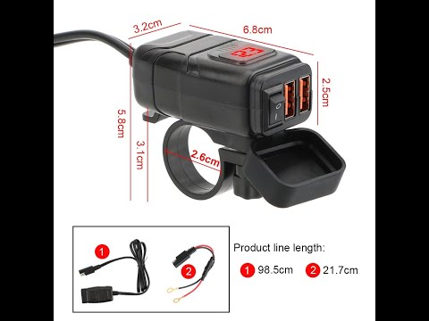 Видео: Вольтметр с USB-зарядкой для мотоцикла.