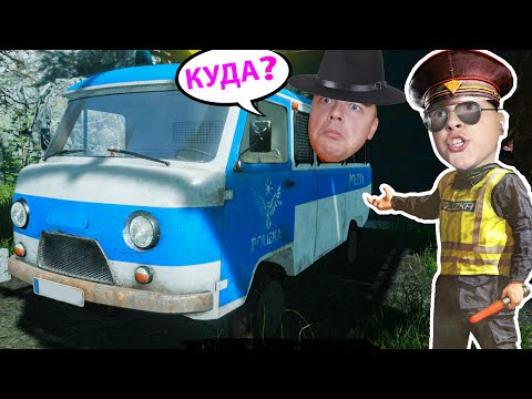 Видео: Едем на БУХАНКЕ везём преступника в лагерь в Contraband Police Game
