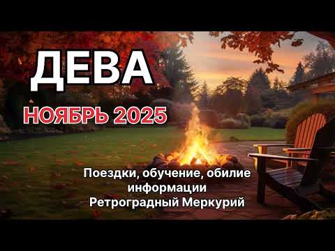 Видео: ДЕВА ♍️ НОЯБРЬ 2025. Астрологический прогноз. Ретроградный Меркурий