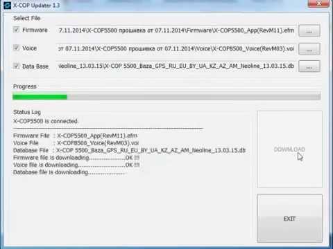 Видео: Обновление ПО и Баз радаров Neoline X COP 5500