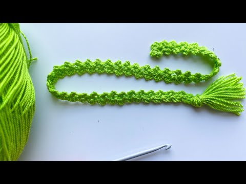 Видео: Шнур тесьма крючком легко и быстро | Crochet cord tutorial