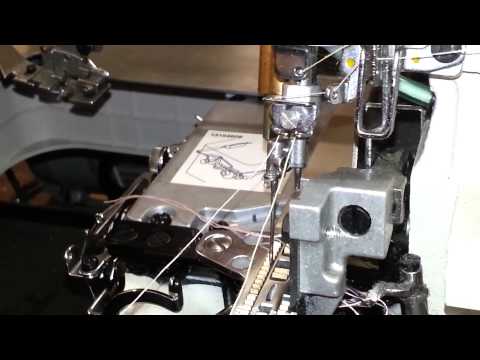 Видео: Заправка нити Juki MO-6716S