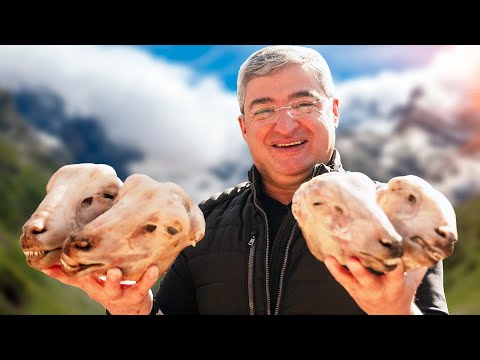 Видео: ГОЛОВЫ БАРАНА на МАНГАЛЕ | Баранья голова в ТАНДЫРЕ | Кавказская кухня | Бюджетный деликатес