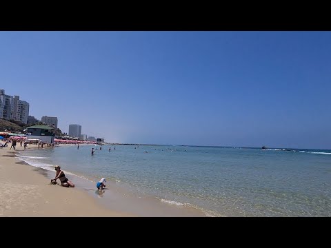 Видео: ИЗРАИЛЬ, МАЙ 2023. ПЛЯЖ, БАТ ЯМ