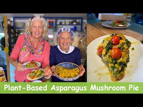 Видео: Пирог с спаржей и грибами на растительной основе