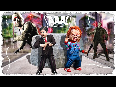 Видео: Кішкентай Джонни мен Чаки құбыжықтан қашты! (GTA V)