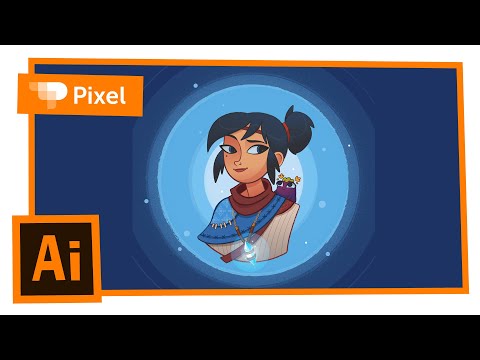Видео: Рисуем портрет в Adobe Illustrator | уроки для новичков