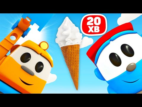 Видео: Вантажівочка Льова і все для морозива! 🍦🚚 Мультик про машинки для дітей