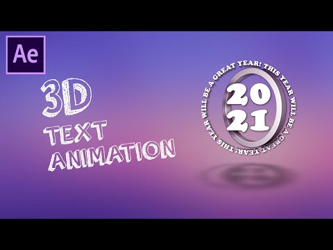 Видео: 3D текстовая и шейповая анимация в After Effects I Без плагинов!