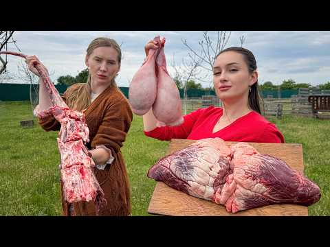 Видео: Мягкая, Сочная, Вкусная! Шаурма из Говяжьего Сердца на семейный ужин