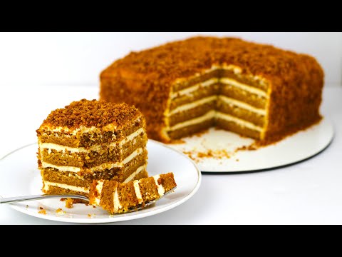 Видео: ПП торт Медовик за 30 минут! Всего 6 ингредиентов! Простой рецепт БЕЗ САХАРА!