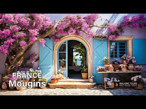 Видео: Мужен Средневековая французская деревня Пешеходная экскурсия красивый город Прованс Франция 4k видео