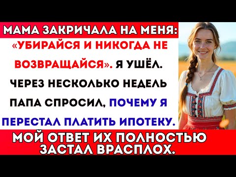 Видео: Мама закричала на меня: «Убирайся и никогда не возвращайся». Я ушёл. Через несколько недель папа