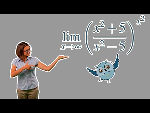 Видео: Как найти предел функции ( ( x^2 + 5 ) / ( x^2 - 5 ) ) ^ ( x^2 ) при x, стремящемся к бесконечности?