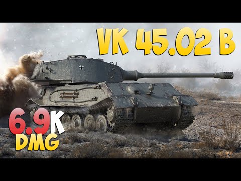 Видео: VK 45.02 B - 5 Kills 6.9K DMG - Старый ботинок! - Мир Танков