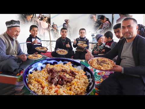 Видео: Приготовление плова и сумаляка в Узбекской семье | Cooking pilaf and sumalak in an Uzbek family
