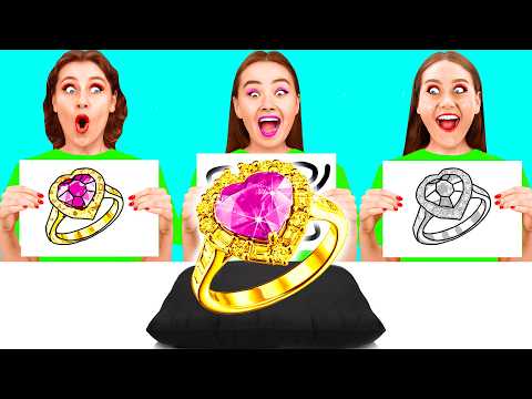 Видео: Кто Лучше Нарисует Предмет, Получит Его | Потрясающие Арт-Трюки от DuKoDu Challenge